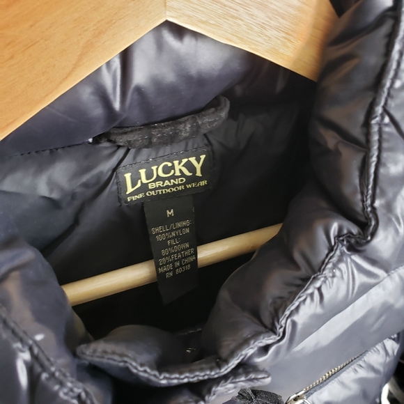 LUCKY BRAND Black Puffer Coat - Picture 5 of 8